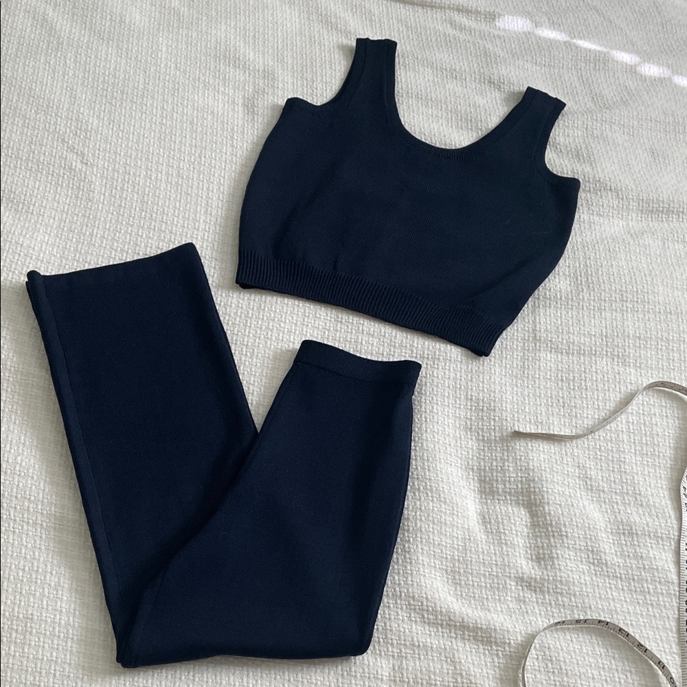 ST. JOHN knit Women's Pants midnight blue size small - Picture 13 of 15